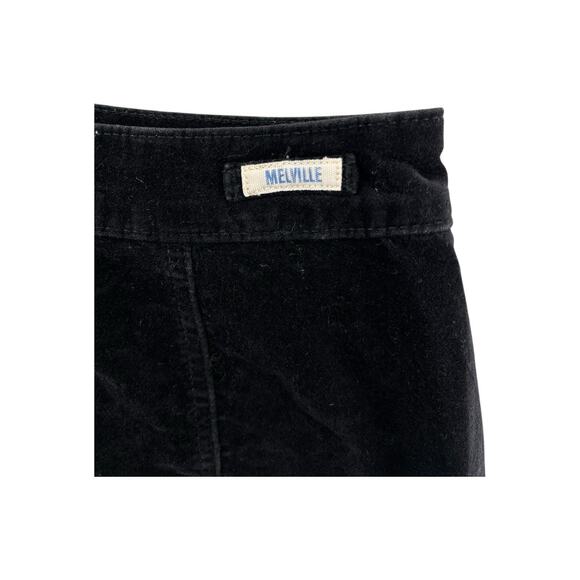 Brandy Melville Black Corduroy Mini Skirt Button Front A-Line Y2K Soft Stretch S - Picture 3 of 5